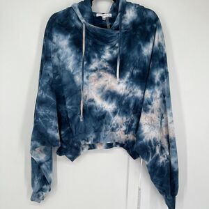 Young Fabulous & Broke Blue Raissa tie dye hoodie